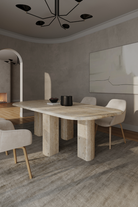 Travertine Dining Table