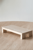 Travertine Tray with Four Legs