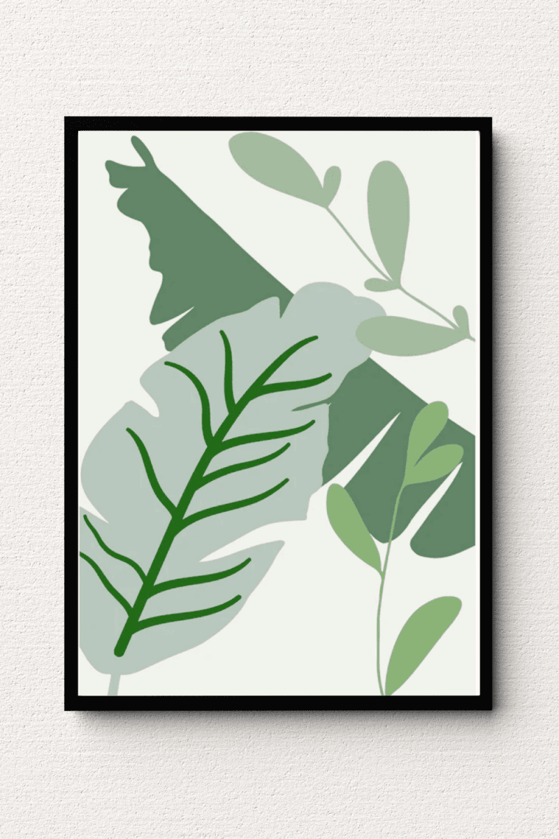 Tropical Leaves Wall Art FAI12 