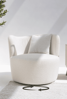 Bronte Swivel Bouclé Sofa Chair Homekode 