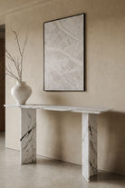 Vanya Viola White Console Table