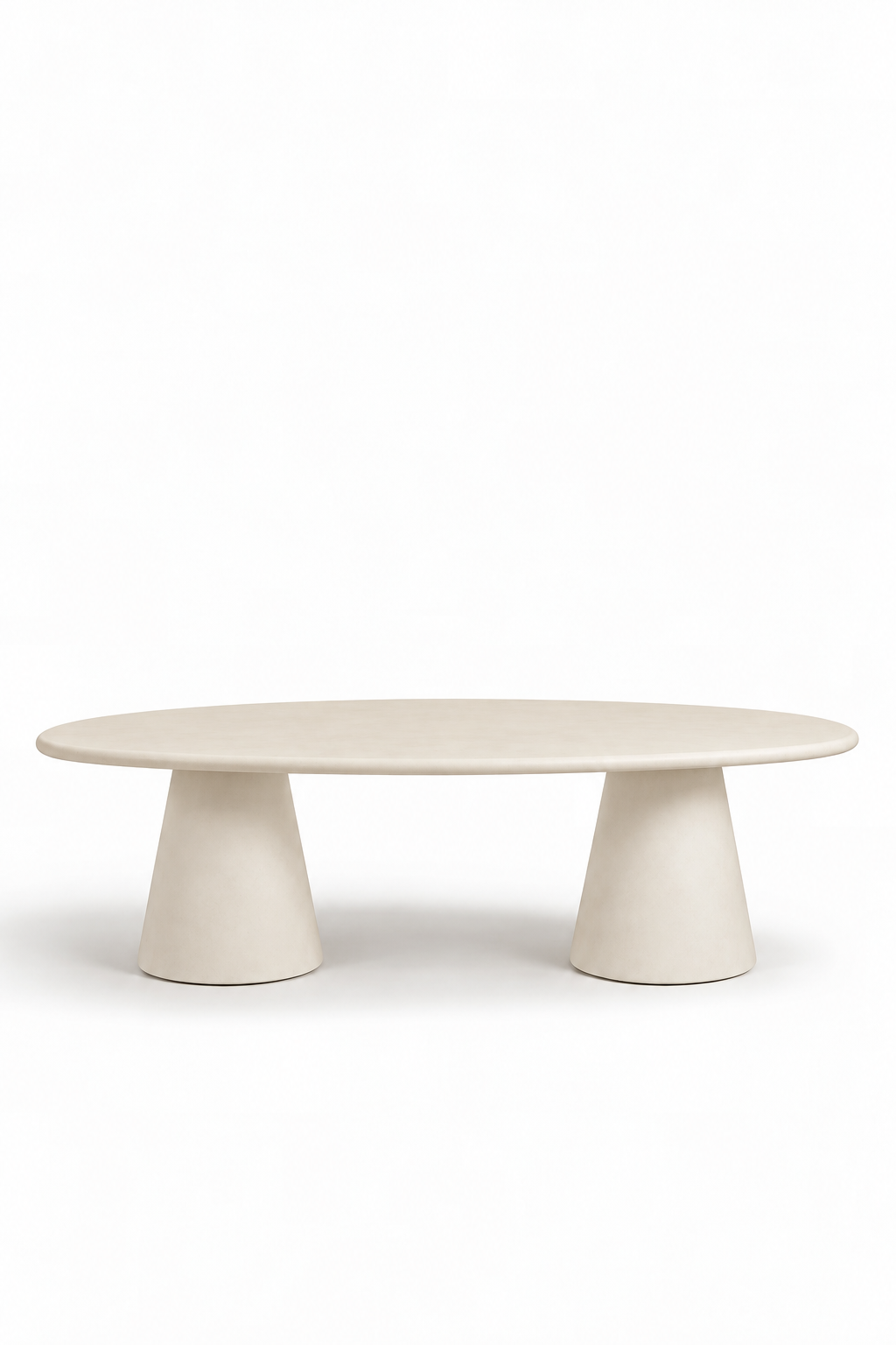 Varenna Light Beige Microconcrete Dining Table