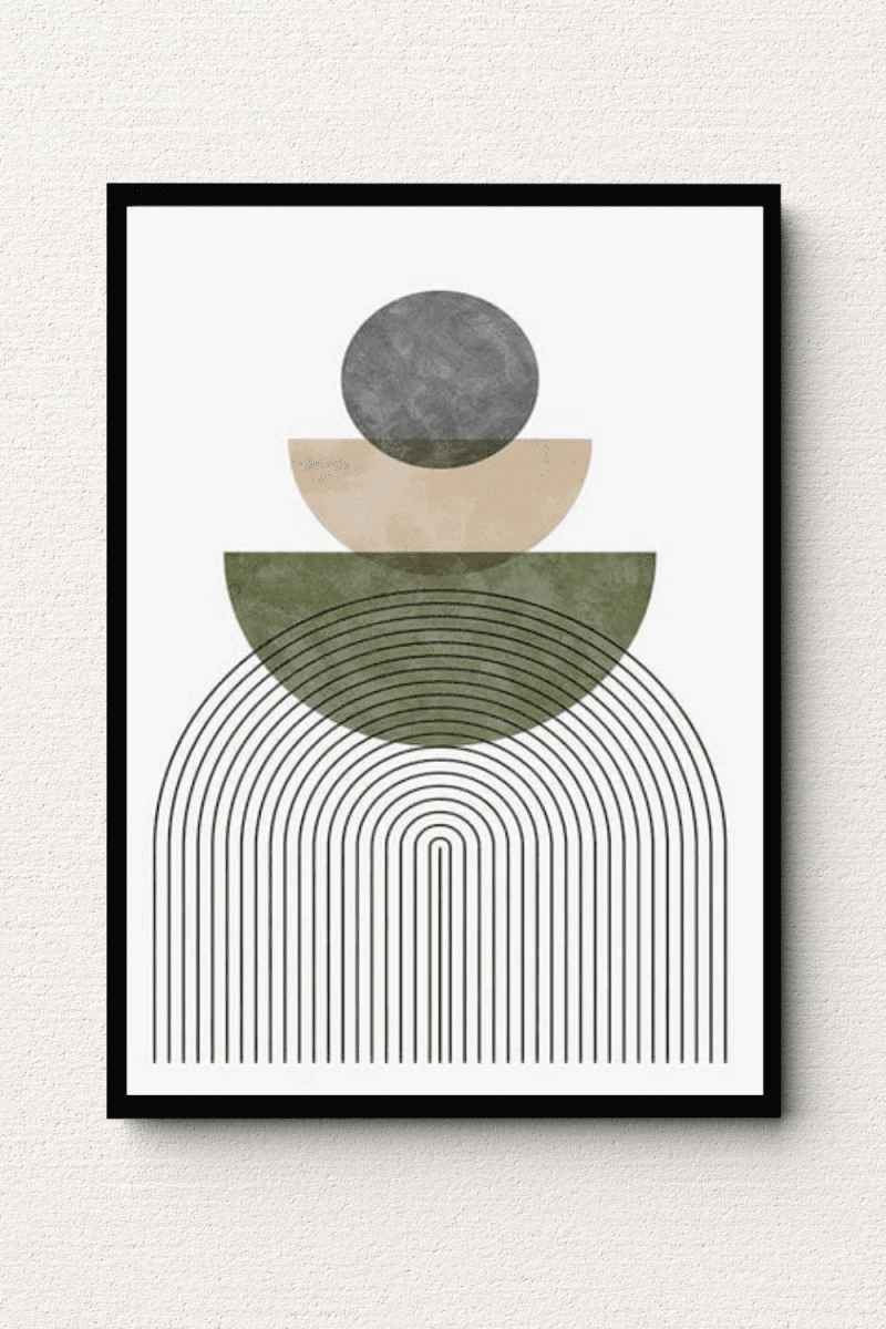 Verdant Crescents Wall Art