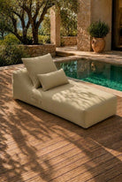 Vezan Beige Outdoor Chaise