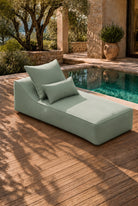 Vezan Mint Green Outdoor Chaise