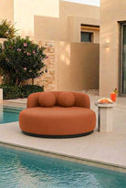 Yosline Rust Terracotta Outdoor Day Bed