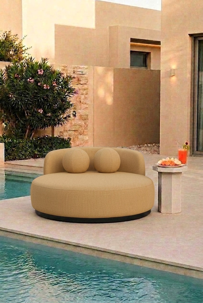 Yosline Sand Beige Outdoor Day Bed