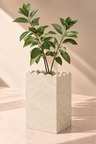 Zevoria Crema Uno Marble Sculptural Vase