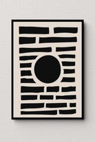 Geometric Eclipse Wall Art