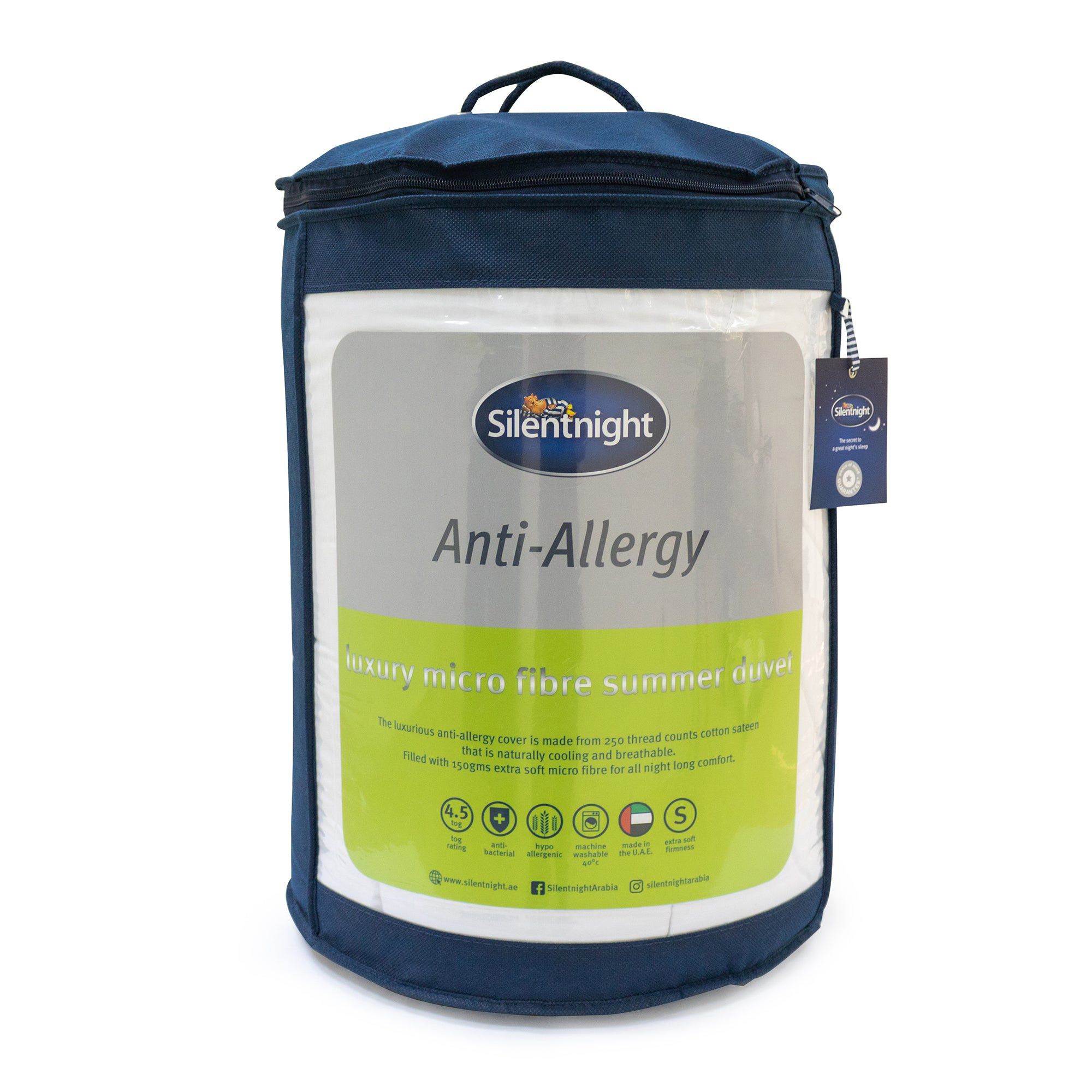SILENTNIGHT ANTI-ALLERGY LUXURY MICROFIBRE SUMMER DUVET 
