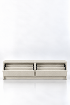 Arqen Ivory Wooden Shoe Cabinet view 3