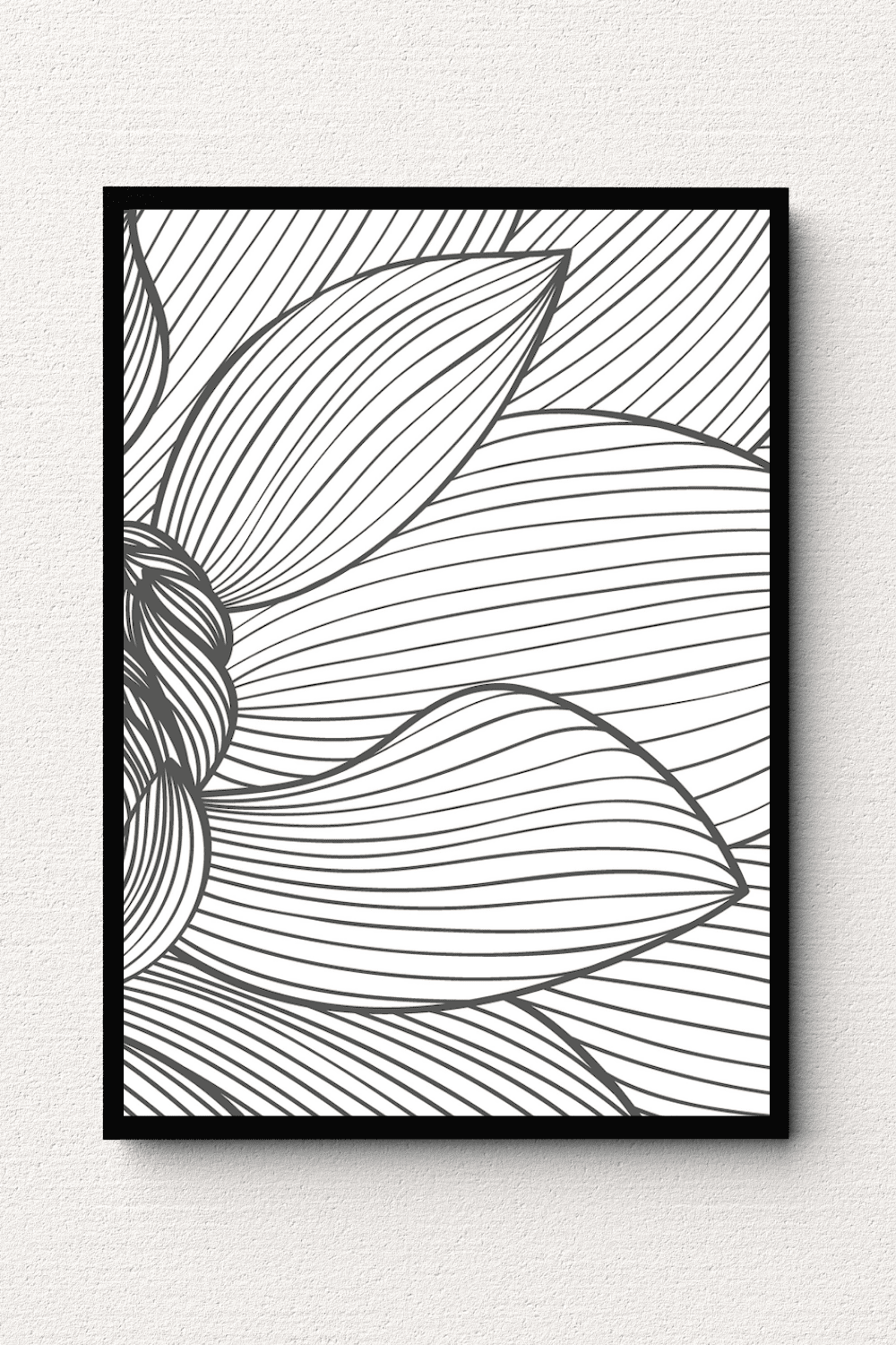 Monochrome Blossom Wall Art III