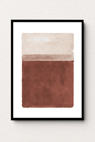 Brown Sandy Tones Abstract Wall Art FAI12 