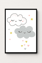 Whimsical Cloud Duet Wall Art FAI12 