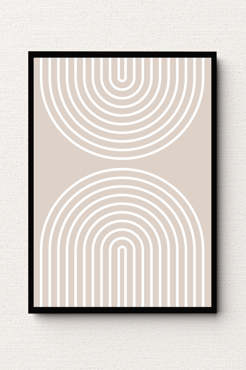 Serene Curvatures Abstract Wall Art I