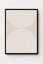 Serene Curvatures Abstract Wall Art I