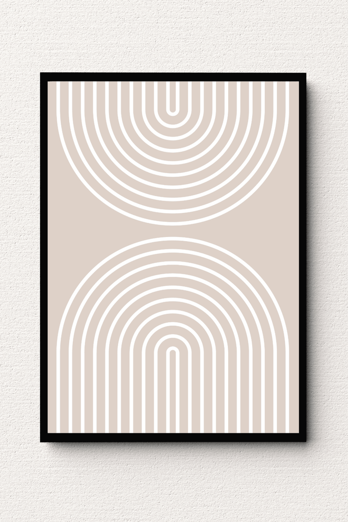 Serene Curvatures Abstract Wall Art I