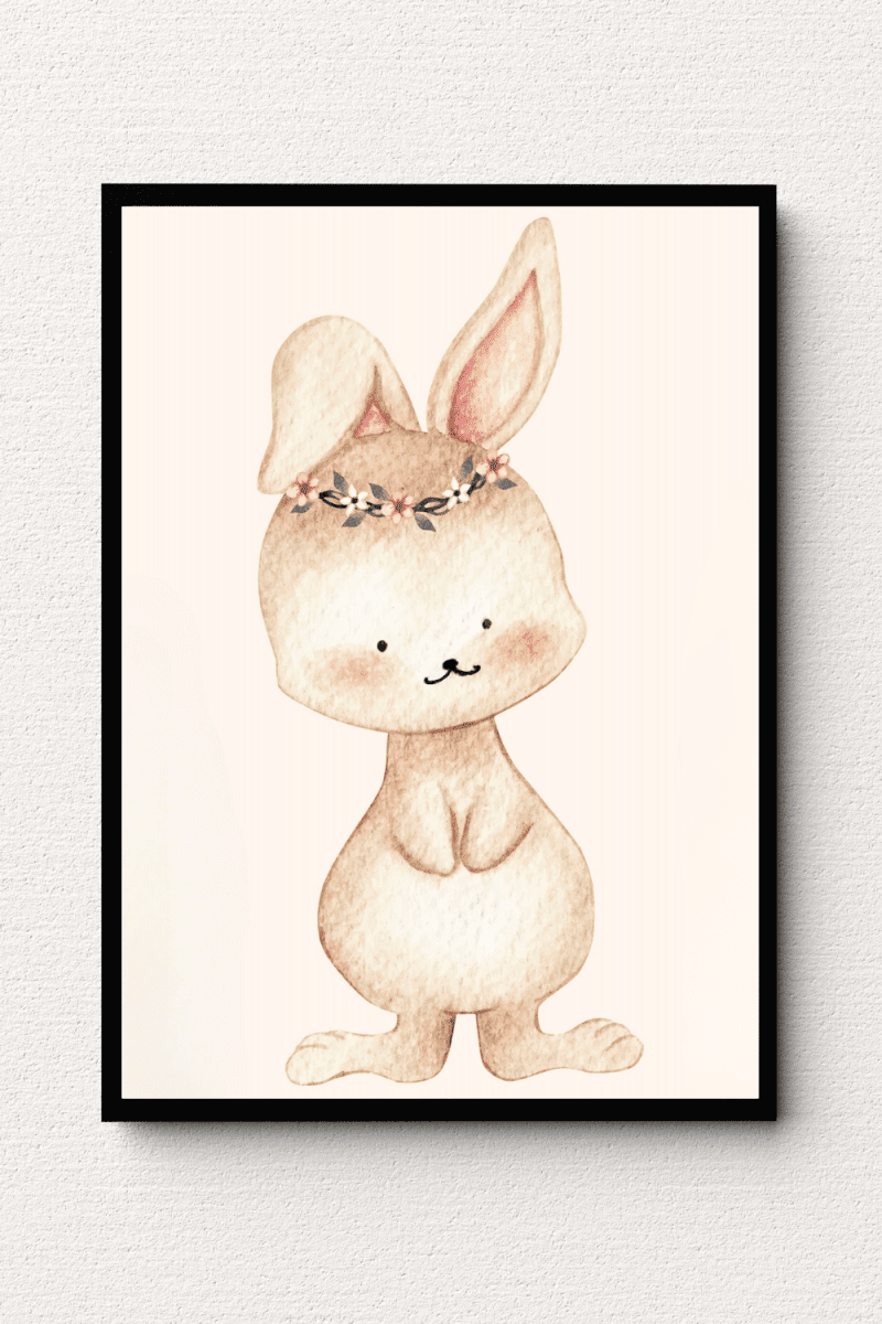 Blossoming Bunny Wall Art