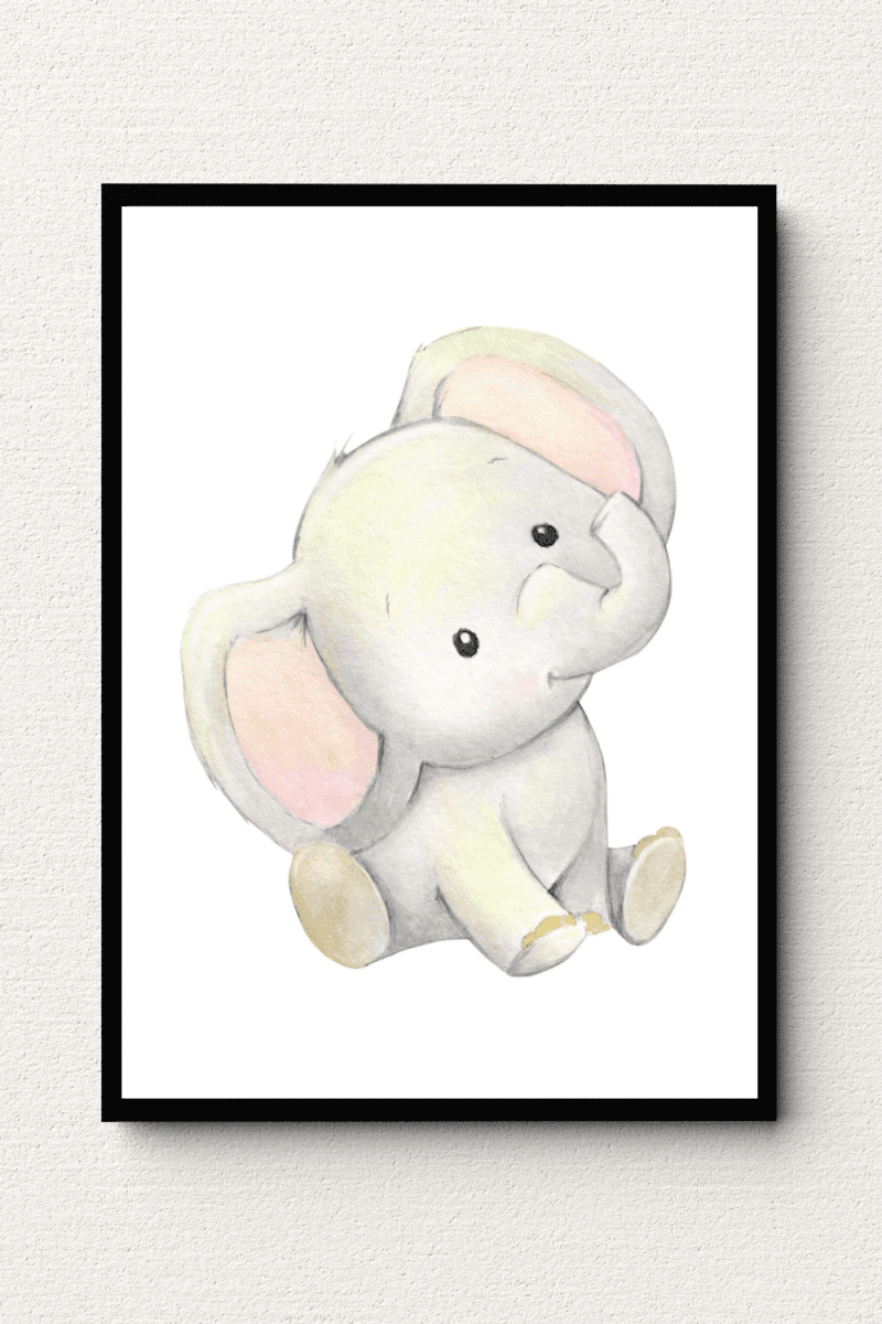 Beloved Baby Elephant Wall Art FAI12 