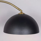 Black and Gold arched Floor Lamp With Shelve Homekode 