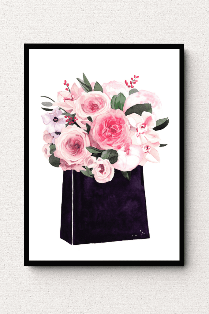 Blushing Bouquet Wall Art FAI12 