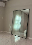 Black XL Stainless Steel Frame Rectangle Mirror Mirrors Homekode 