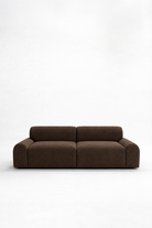 Kallia Cocoa Brown 2 Seater Sofa in ST-4012-12 fabric
