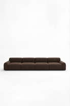 Kallia Cocoa Brown 4 Seater Sofa in ST-4012-12 fabric