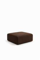 Kallia Cocoa Brown Ottoman in ST-4012-12 fabric