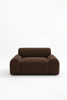 Kallia Cocoa Brown Sofa Chair in ST-4012-12 fabric