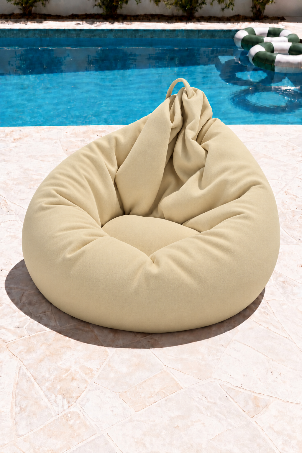 Nerlo Beige Outdoor Bean Bag