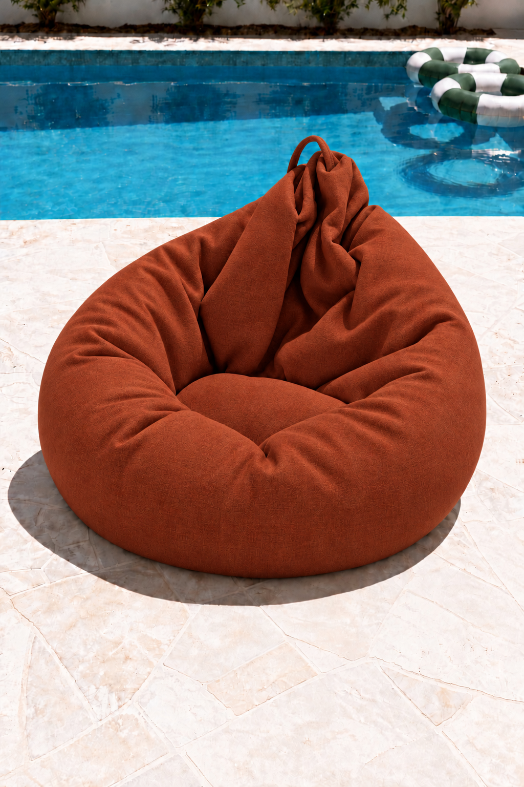 Nerlo Burnt Terracotta Outdoor Bean Bag