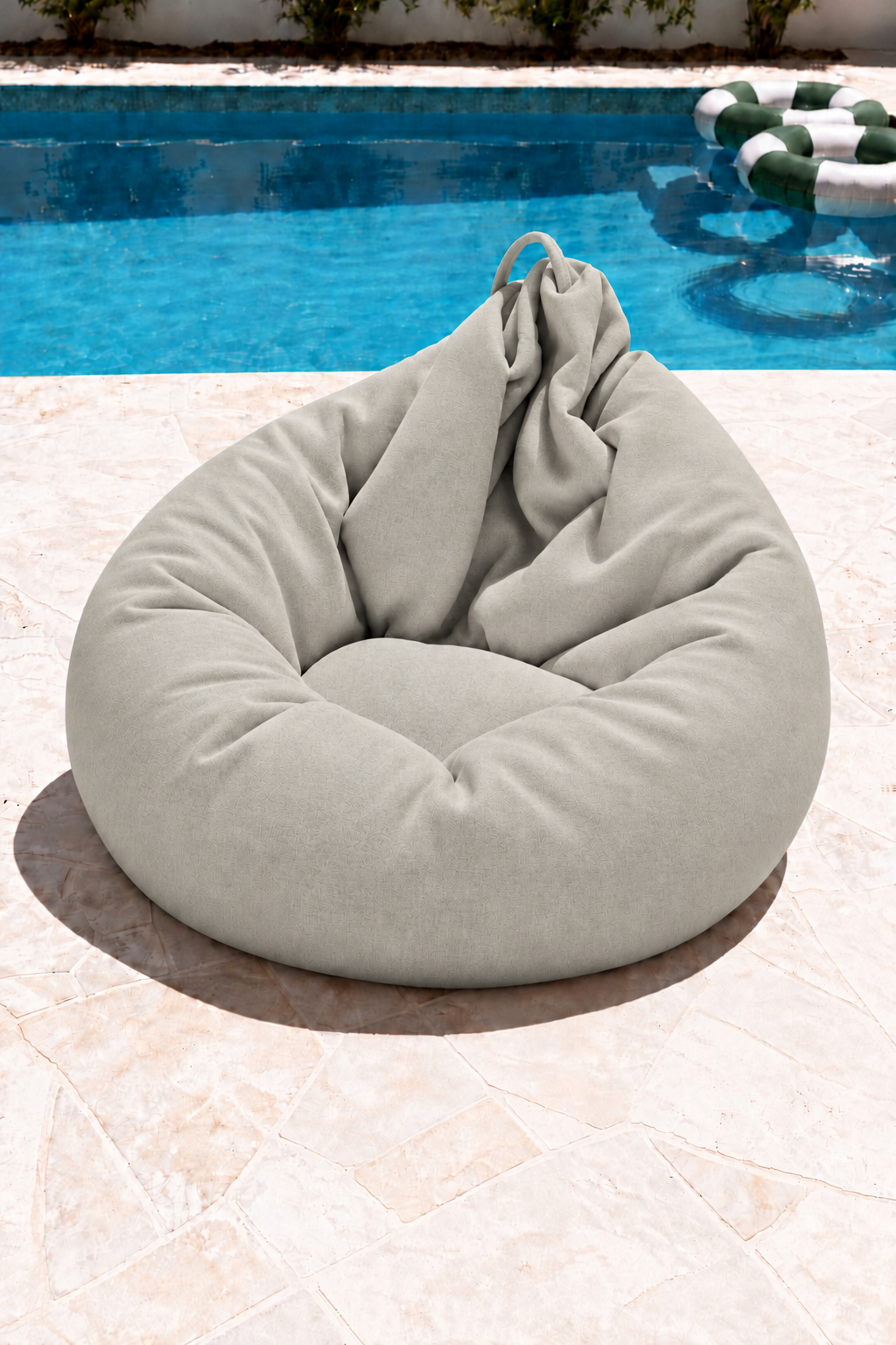 Nerlo Soft Greige Outdoor Bean Bag