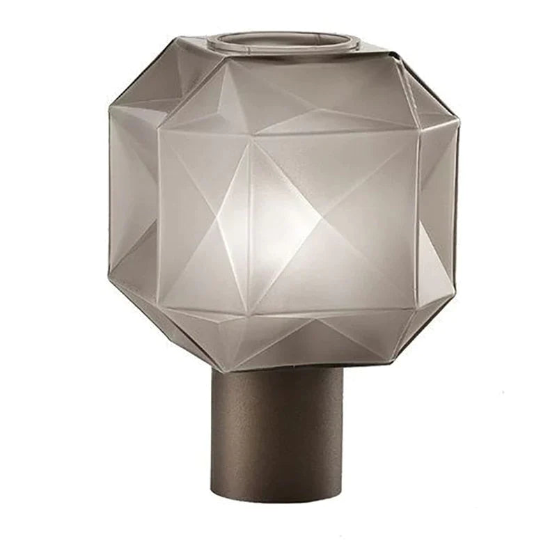 Glass Geometric Table Lamp Home Homekode 