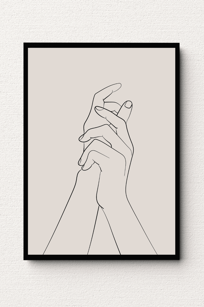 Affectionate Touch Abstract Wall Art