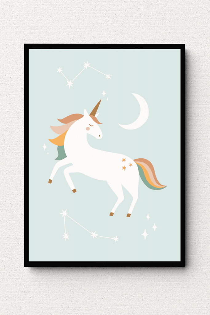 Celestial Unicorn Dreams Wall Art FAI12 