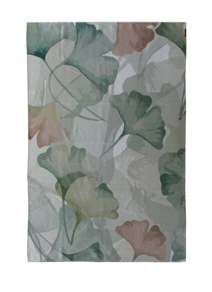 Green & Coral Floral Digital Printed Rug (150x210 CM)
