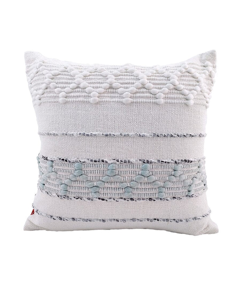 White & Grey Cushion with Filler (45x45 CM)