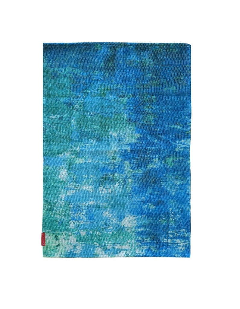 Blue Multi Color Digital Printed Rug (2 Sizes available) DIGITAL PRINTED DURRY Homekode 140X200 CM. 