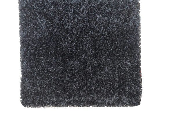 Hallway Black Fluffy Shaggy Rug (80x200 CM)