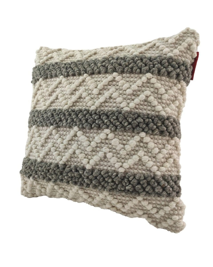 Zigzag Wool & Cotton Cushion With Filler (45x45 CM)