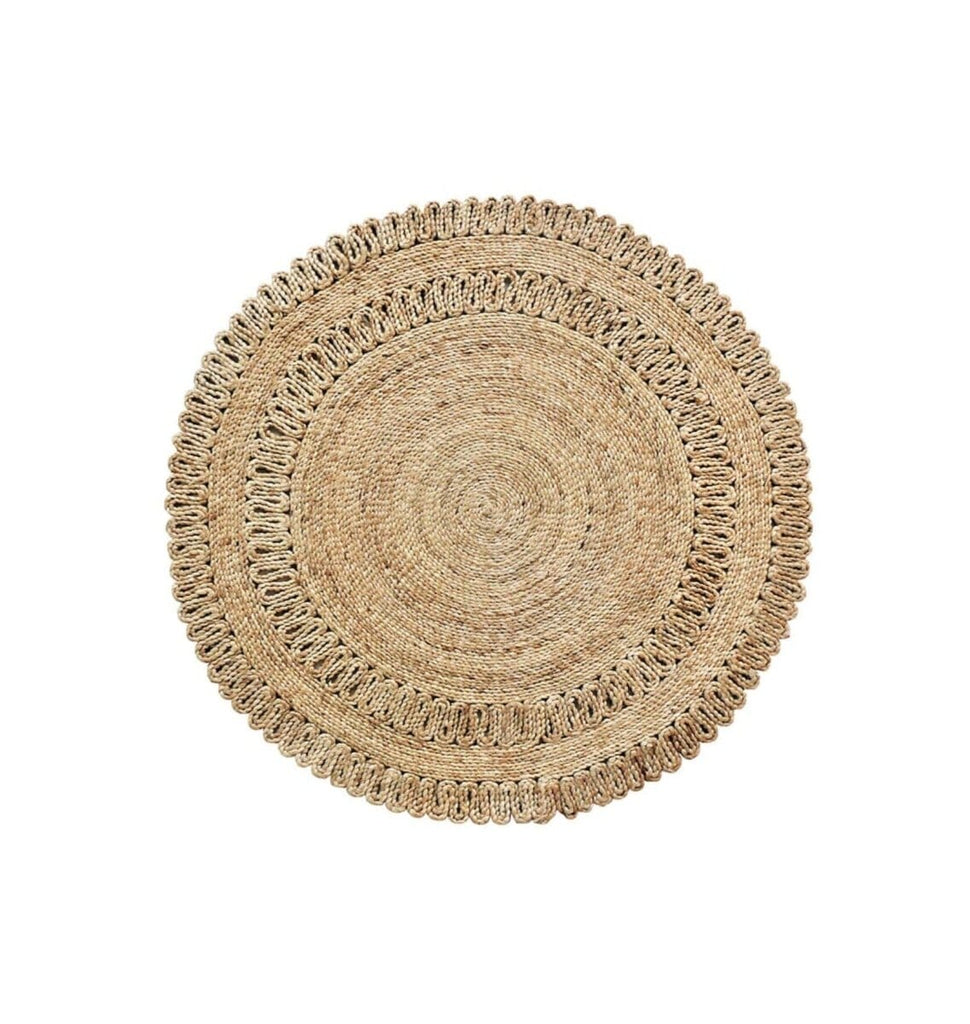 Minimalist Crochet - Natural Jute Round Rug (2 Sizes)