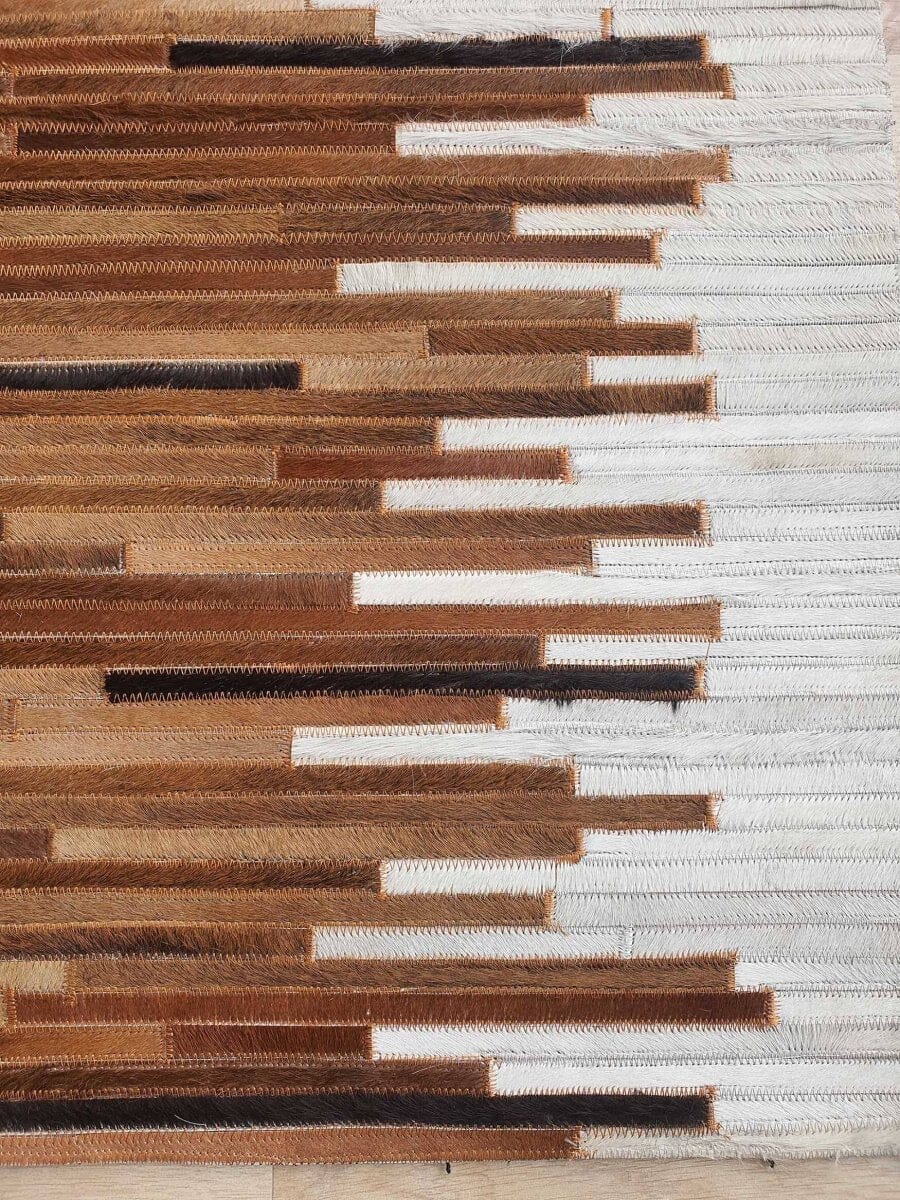 Timber Tones Gradient - Leather Rug (4 Sizes) LEATHER RUG 