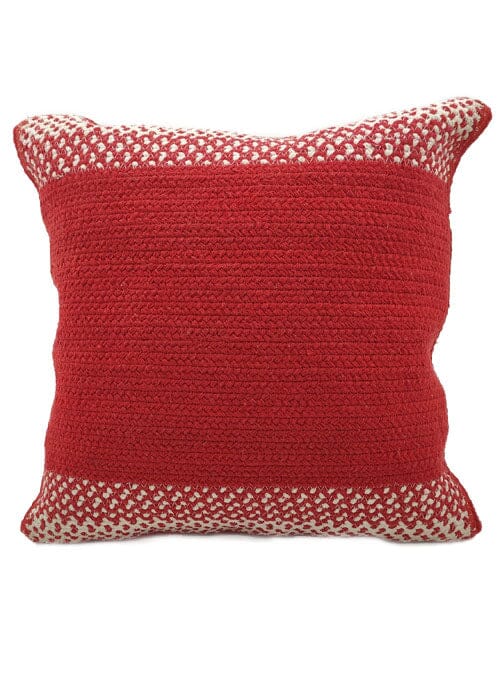 Red & White Cushion With Filler (45x45 CM)