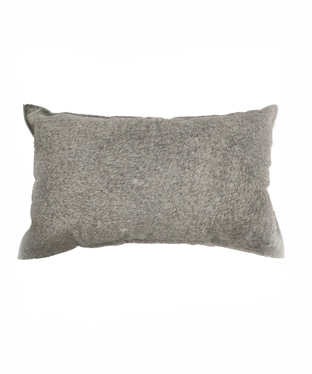 Hair On Leather Gray Cushion (30x50 CM)
