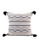 Linear Cotton & Wool Cushion With Filler (45x45 CM)