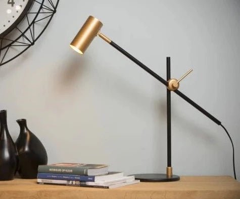 Gold and Black Desk Table Lamp Home Homekode 