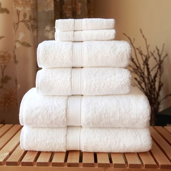 White High Quality Hotel Towels Homekode 