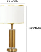 Gold Fabric Table Lamp Home Homekode 