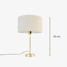 Classic Beige Table Lamp (45 CM) Homekode 